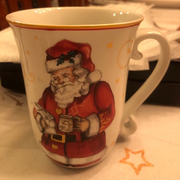 HTF Williams Sonoma Twas the Night Before Christmas SANTA/TREE Mug